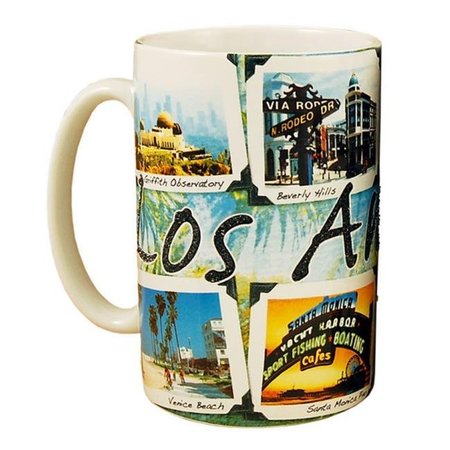 AMERICAWARE Americaware SMLAC02 Los Angeles 18 oz Tall Color Etched Mug SMLAC02